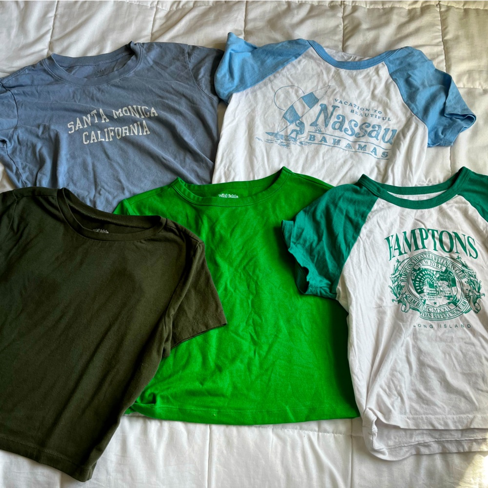 PACK OF 5 Baby Tee Set